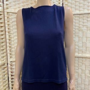 CC Hughes, Blue Knit Tank Top - Size M